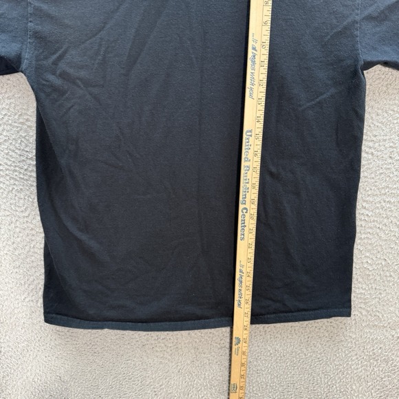 DOM Shirt Adult Large Black Nature Wildlife Wolf Grunge Skater Retro Graphic Tee - Picture 4 of 9